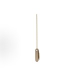 SAINT LAURENT YSL KATE GRAIN DE POUDRE Gold metal-finished chain shoulder bag for women in beige